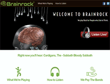 Tablet Screenshot of brainrockradio.com